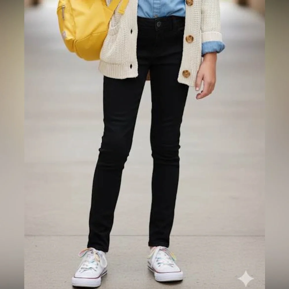 Cat & Jack Girl’s‎ Black Stretch Skinny Jeggings L 10/12